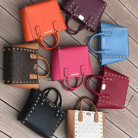 MICHAEL Michael Kors Handbags - Authentic Michael Kors small studded sandrine